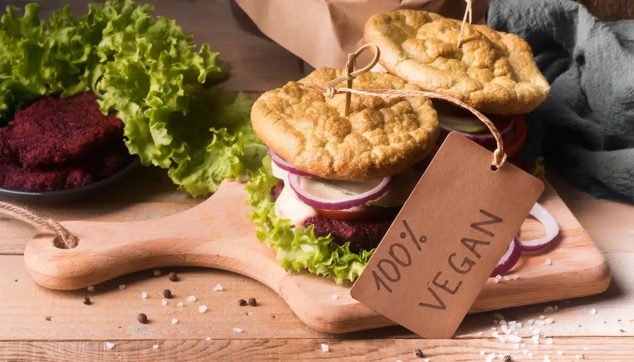 opções veganas no cardápio