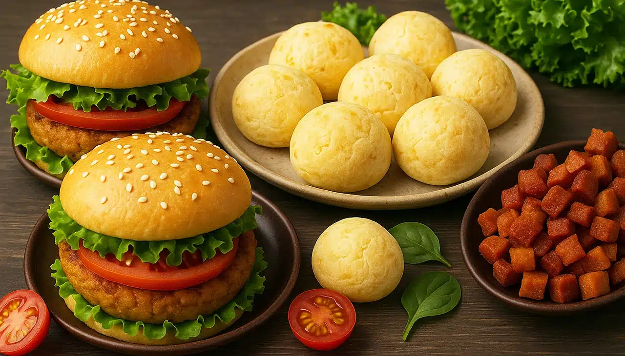 Refeição vegana criativa