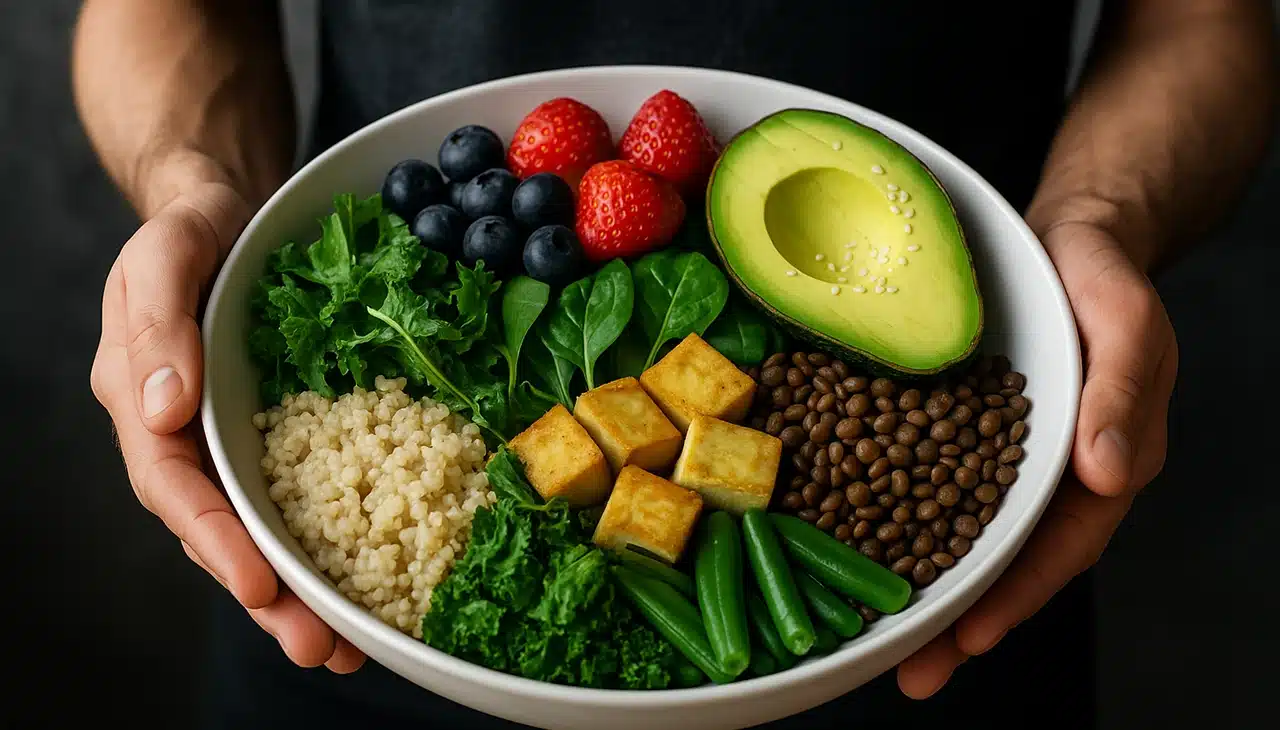 refeições veganas pré e pós-treino